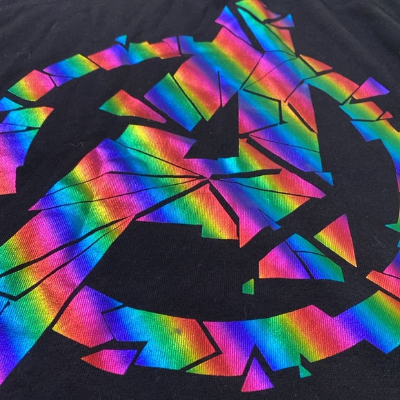 Torrid marvel her universe spirit Jersey style hoodie 3x metallic multicolored - Picture 3 of 6